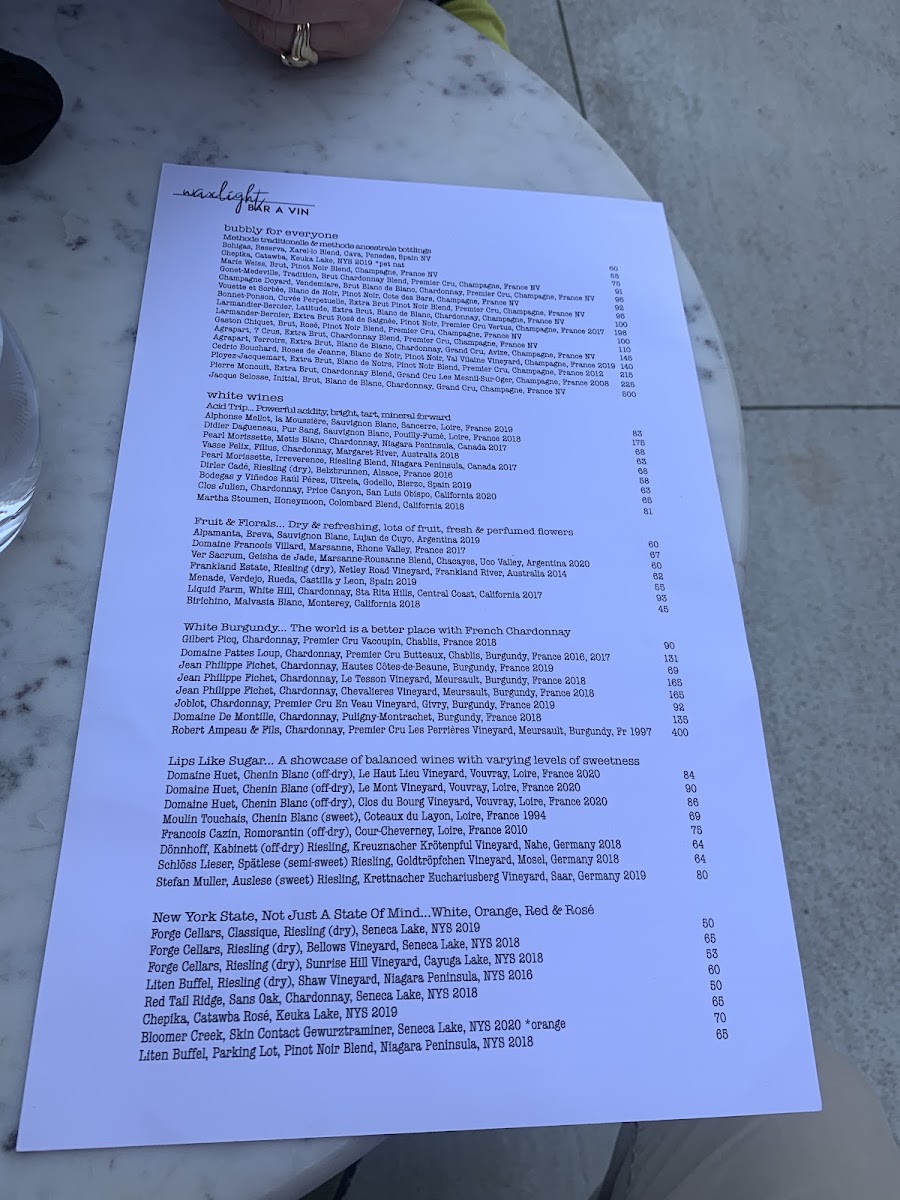 Menu Waxlight Bar A Vin-4